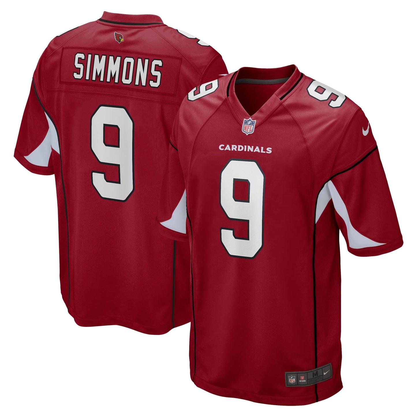 Men's Nike Isaiah Simmons Cardinal Arizona Cardinals Game Player Jersey