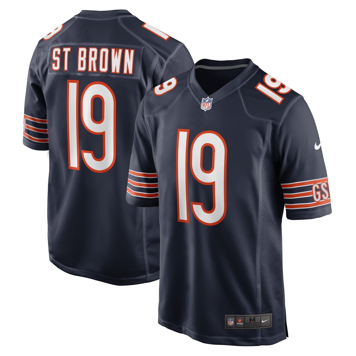 Men's Nike Equanimeous St. Brown Navy Chicago Bears Game Player Jersey