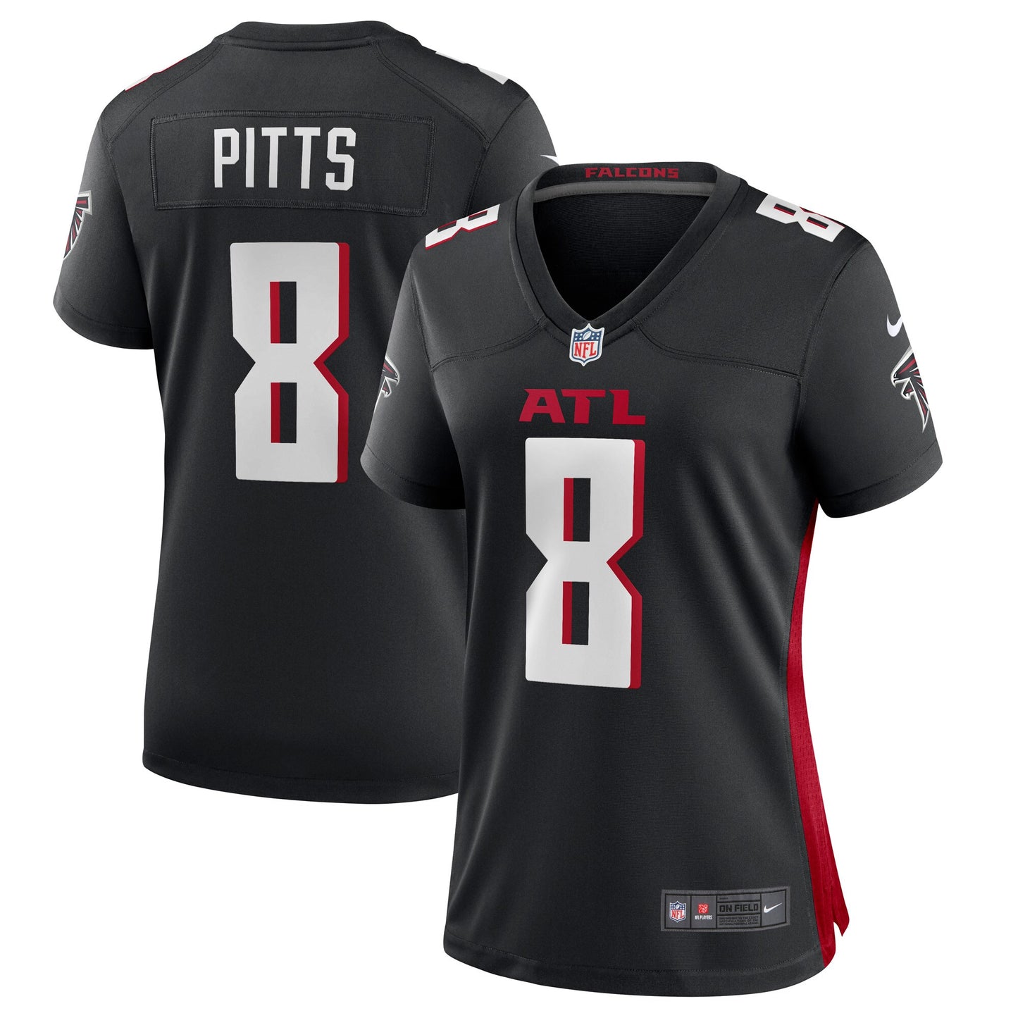 Kyle Pitts Atlanta Falcons Nike Women's 2021 NFL Draft First Round Pick Player Game Jersey - Black