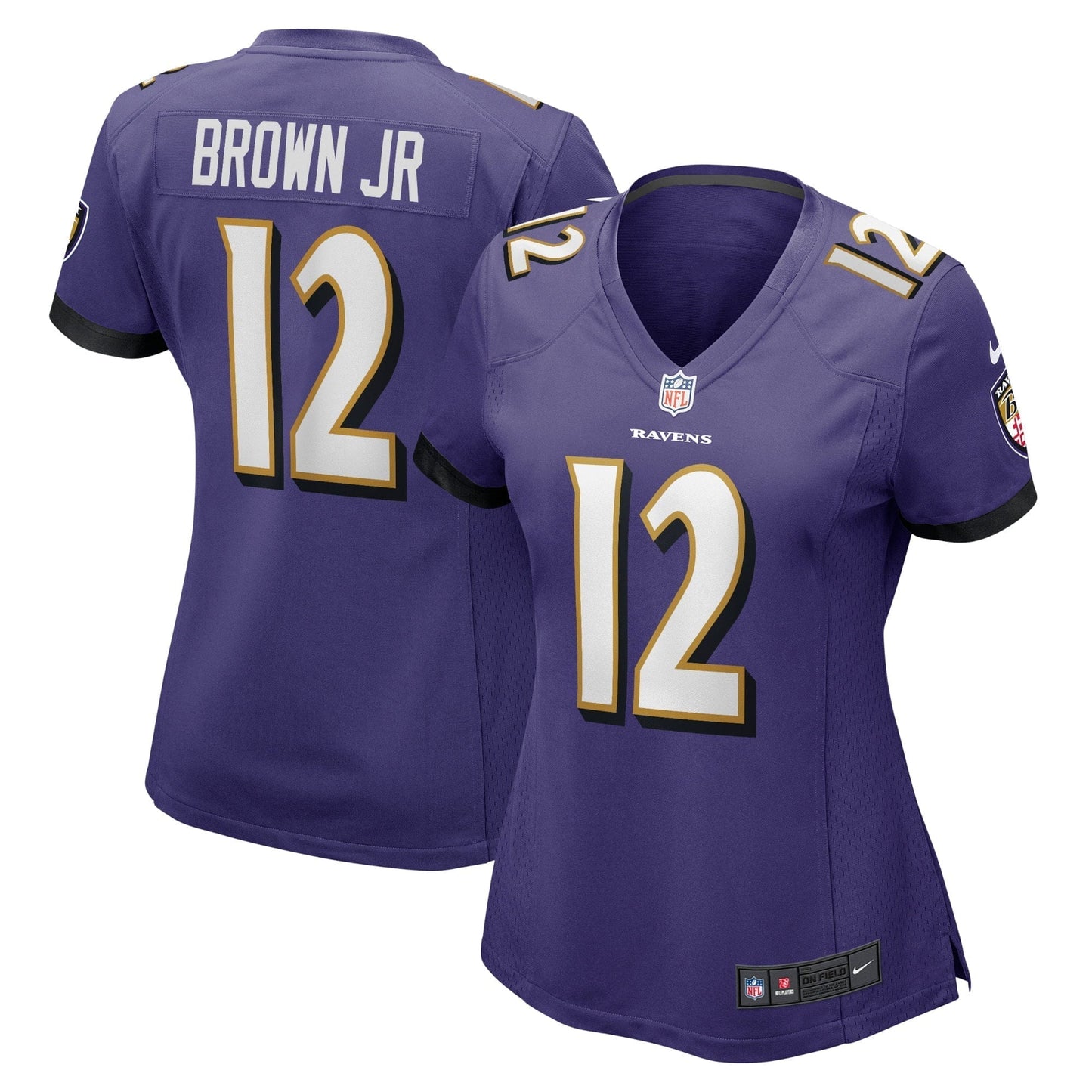 Women's Nike Anthony Brown Purple Baltimore Ravens Player Game Jersey
